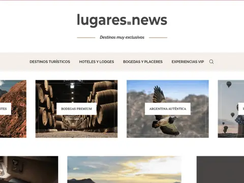 Captura del sitio Lugares
