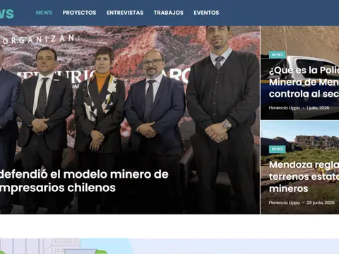 Captura del sitio Minero News