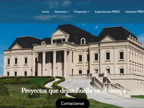 Captura del sitio Pride Developer